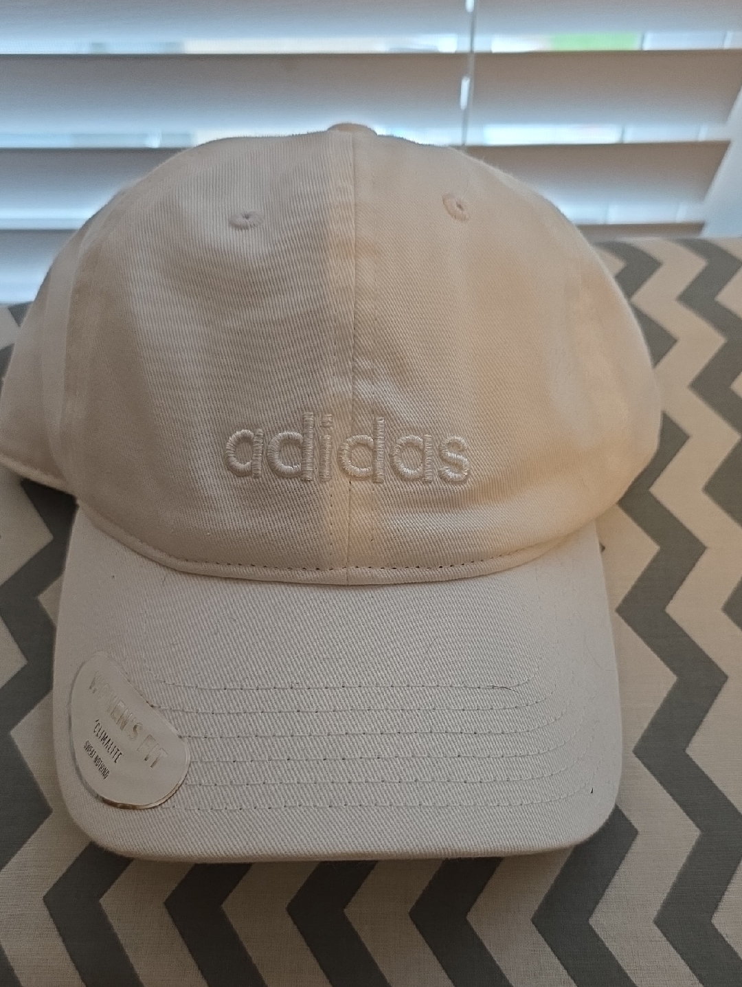 Adidas White Embroidered Logo Baseball Cap